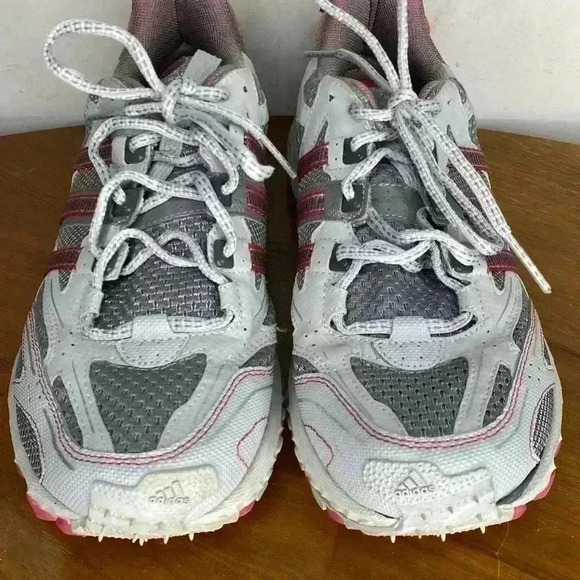 Adidas Women's Size 8.5 Gray Red Kanadia Tr3 Trail Hiker Running Rugged - Picture 2 of 8